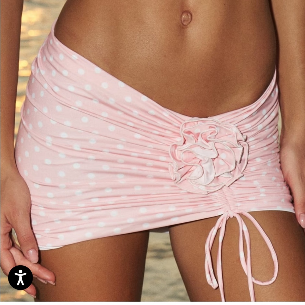 NEW BANAHOT STEFANI PEACH POLKA - SKIRT